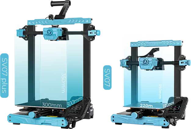 SOVOL New SV07 Plus Larger Klipper FDM 3D Printer Max 500mm/s 300